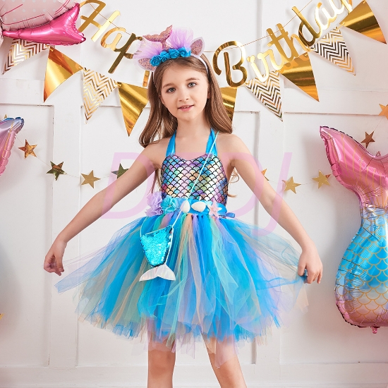 Picture of Girls Mermaid Tutu Dress for Book Week