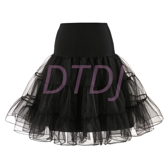 Picture of Retro Rockabilly Petticoat Tutu Costume Underskirt - Black