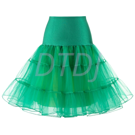 Picture of Retro Rockabilly Petticoat Tutu Costume Underskirt - Green
