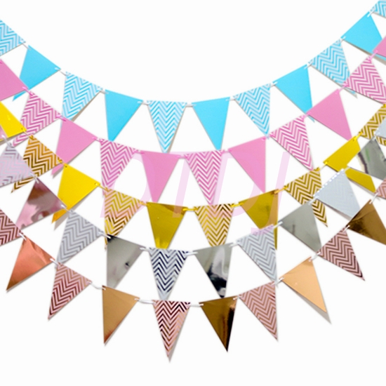 Picture of Triangle Festival Party Happy Birthday Flag Banner
