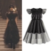 Picture of Girls Wednesday Addams Family Cosplay Dress Up Costume 