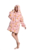 Picture of New Design Animal Fruit Print Hooded Blanket Hoodie - Cat