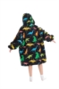 Picture of New Design Kids Animal Fruit Print Hooded Blanket Hoodie  - Dinosaur