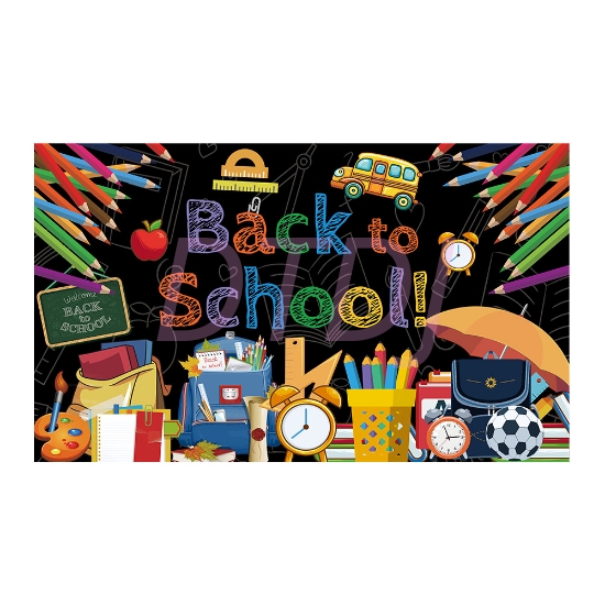 Picture of Back to School Backdrop Banner 180*110CM 