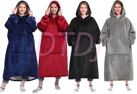 Picture of Adult 1.2m Extra-Long Hooded Blanket Hoodie