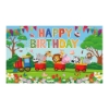 Picture of Zoo Animal Happy Birthday Backdrop Banner 180*110CM