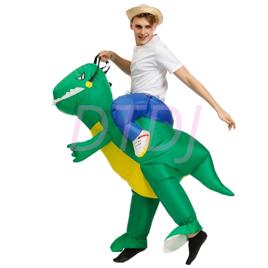 Picture of Fan Operated Inflatable Dinosaur Costume Suit for Kids and Adults