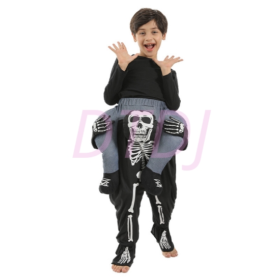 Picture of Kids Adult Carry Me Skeleton Piggyback Halloween Fancy Costume