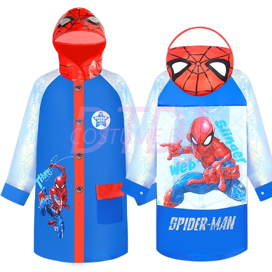 Picture of Kids Waterproof Delux Raincoat -  Spiderman