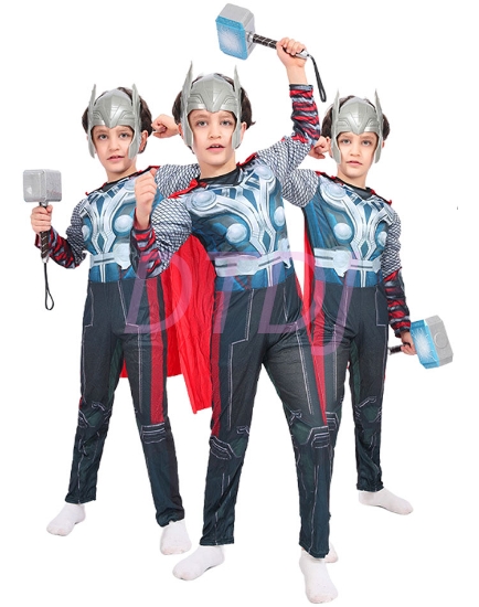 Picture of Boys Superhero Muscle Costume - Thor