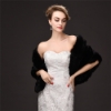 Picture of Faux Fur Shawl - Black, Red and White