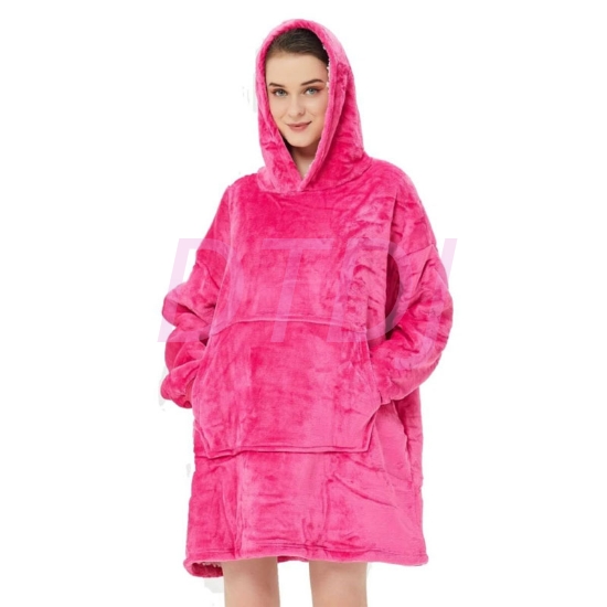 Picture of Sweatshirt Hoodie Blanket - Hot Pink